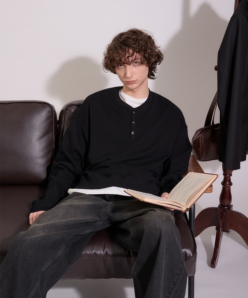Regen Glanz トレーナー スウェット henry neck sweatshirt/ヘンリー