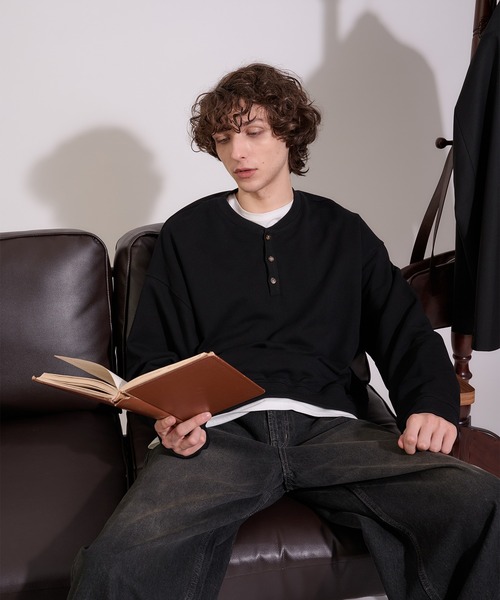 Regen Glanz トレーナー スウェット henry neck sweatshirt/ヘンリー