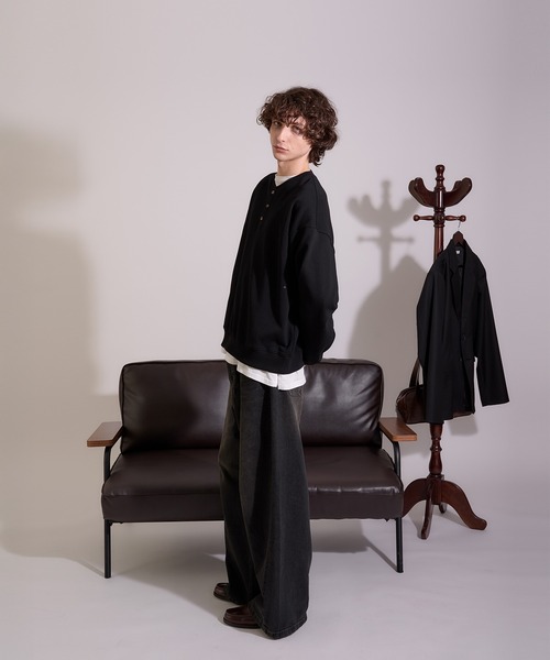 Regen Glanz トレーナー スウェット henry neck sweatshirt/ヘンリー