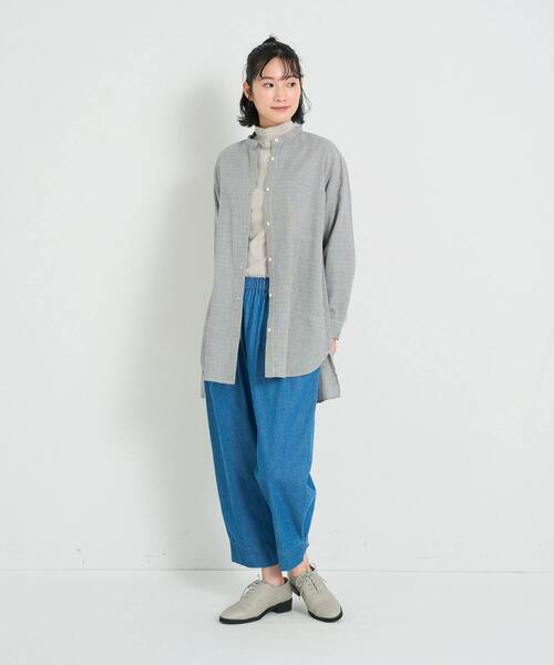 「conges payes ADIEU TRISTESSE」 長袖ブラウス - ブラック レディース conges payes ADIEU TRISTESSE 「conges TRISTESSE」 長袖