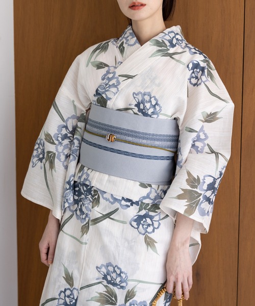 WEB限定】浴衣5点セット（コバルトブルー）