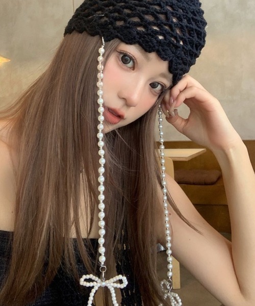 はなさん用 CHANEL ニット帽 パール クロシェハット はなさん用 CHANEL ニット帽 パール クロシェハット はなさん用