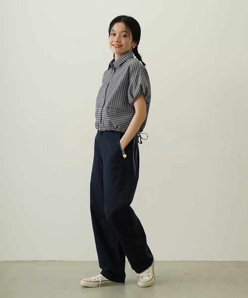 MILKFED.（ミルクフェド） パンツ BACK RIBBON PANTS レディース