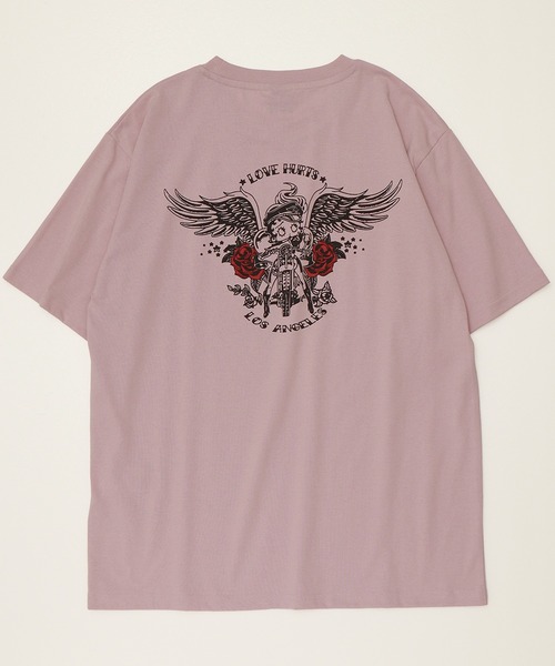 BETTY BOOP❤️オーバーサイズベティーちゃんプリントTシャツ❤️ピンク bet58-1.jpg