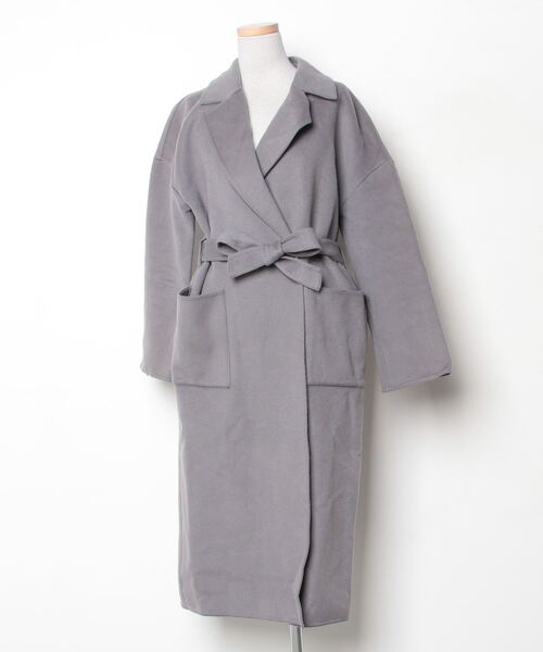 PLST（プラステ） チェスターコート M グレー レディース : ZOZOTOWN