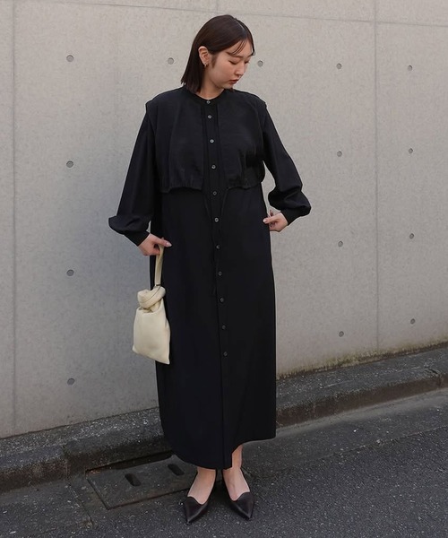 MANOF（マノフ） ワンピース SHEER LAYER SHIRTS ONE PIECE : ZOZOTOWN