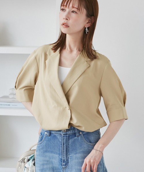 3️⃣点【M】TRUDEA ジャケット&amp;ブラウス、ロペピクニックスカート 七五三 楽天市場】【SALE／55%OFF】ジャケットみたいに着れるブラウス ROPE