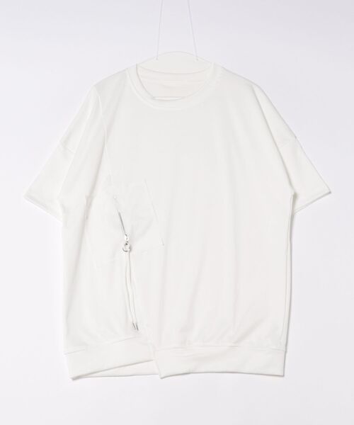 JOHNNY WOLF ジョニーウルフ WSアシンメトリーロングスリーブTシャツ JOHNNY WOLF tシャツ WOZ オーバーサイズ アシンメトリー T