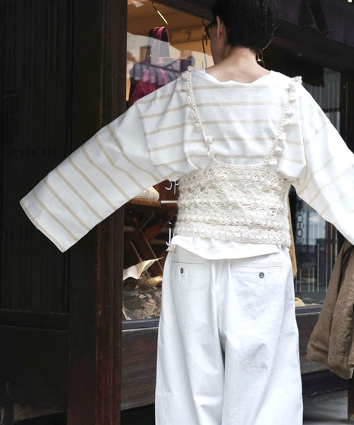 SOPHNET. ボートネックボーダーTシャツ　XL SOPHNET．×BARBARIAN BARBARIAN BORDER TEEボーダーTシャツSOPH