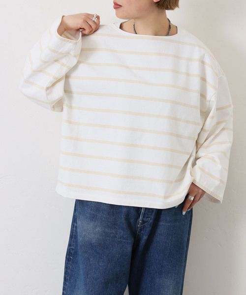 JOURNAL STANDARD LUXE tシャツ ボーダー ボートネックプル