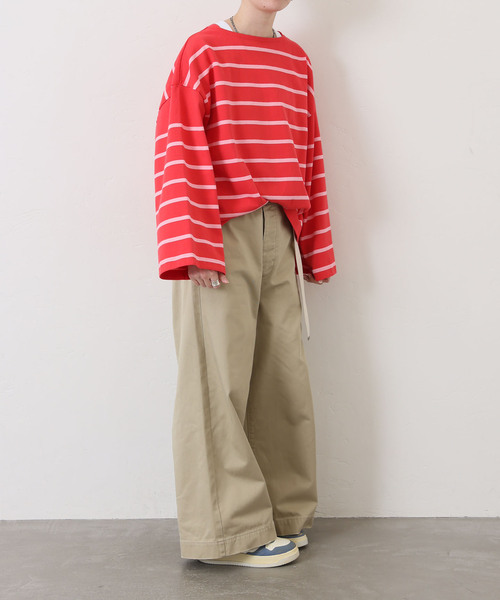 JOURNAL STANDARD LUXE tシャツ ボーダー ボートネックプル