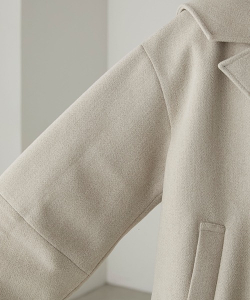 「forksy.」 ピーコート FREE ネイビー レディース_画像4