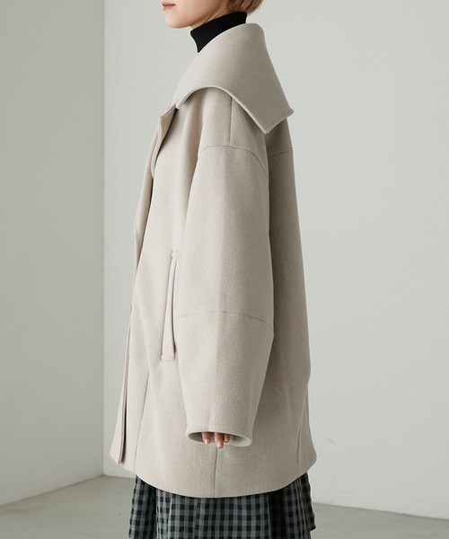 「forksy.」 ピーコート FREE ネイビー レディース_画像6