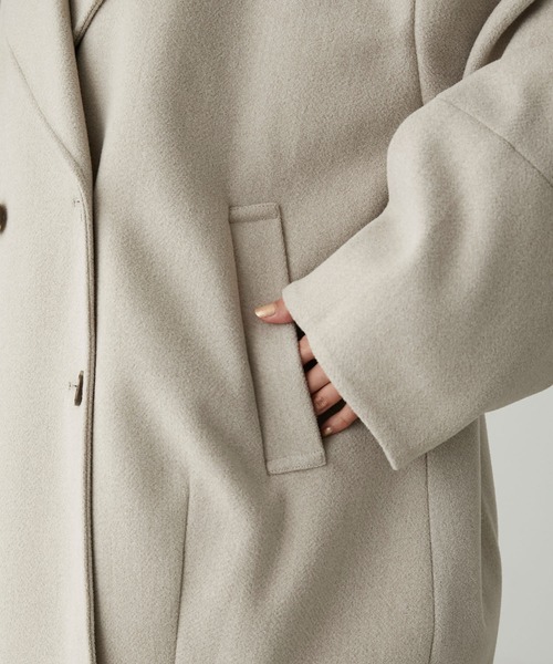 「forksy.」 ピーコート FREE ネイビー レディース_画像7