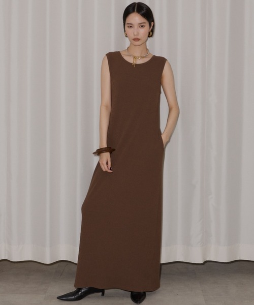 日本未入荷★CHICLINE★スリーブレスワンピース ワンピース 2way U-neck sleeve dress / 2wayUネックスリーブ