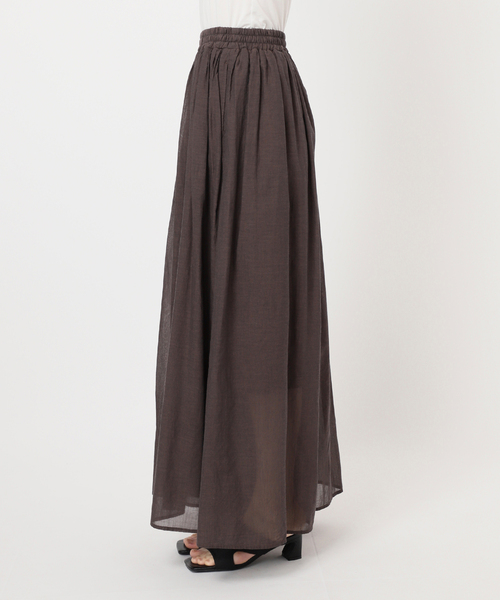 B.C STOCK パンツ 手洗い可 / シャンブレーボイルスカートパンツ