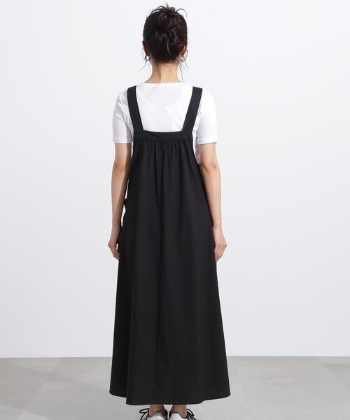 ショルダーリボンジャンスカ NATURAL BEAUTY BASIC ジャンパースカート