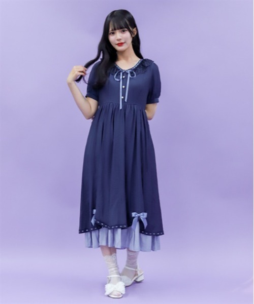 axes femme POETIQUE ワンピース ドーリーフリルロング