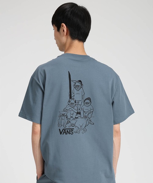 VANS 自転車グラフィック Tシャツ M VANS and JAPAN CULTURE XL GOEMON KABUKI Short Sleeve T-Shirt WHITE