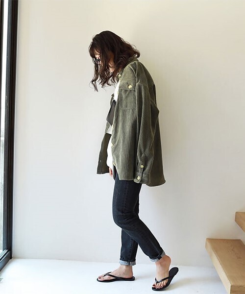 「TODAYFUL」 長袖シャツ ONE SIZE グリーン レディース
