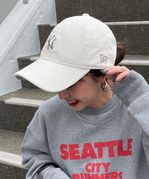 ニューエラ　コーデュロイ　キャップ　レディース NEW ERA キャップ 帽子 「MICA×NEW ERA/マイカ×ニューエラ