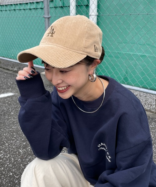ニューエラ　コーデュロイ　キャップ　レディース NEW ERA キャップ 帽子 「MICA×NEW ERA/マイカ×ニューエラ