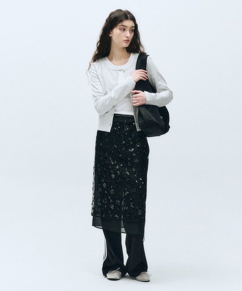 25SS新作人気スカートパンツ【MARITHE】W LAYERED SKIRT PANTS MARITHE + FRANCOIS GIRBAUD スカート W LAYERED SKIRT