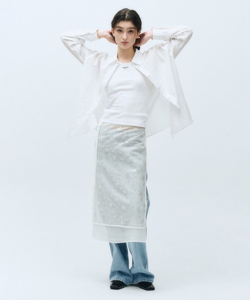 25SS新作人気スカートパンツ【MARITHE】W LAYERED SKIRT PANTS MARITHE + FRANCOIS GIRBAUD スカート W LAYERED SKIRT