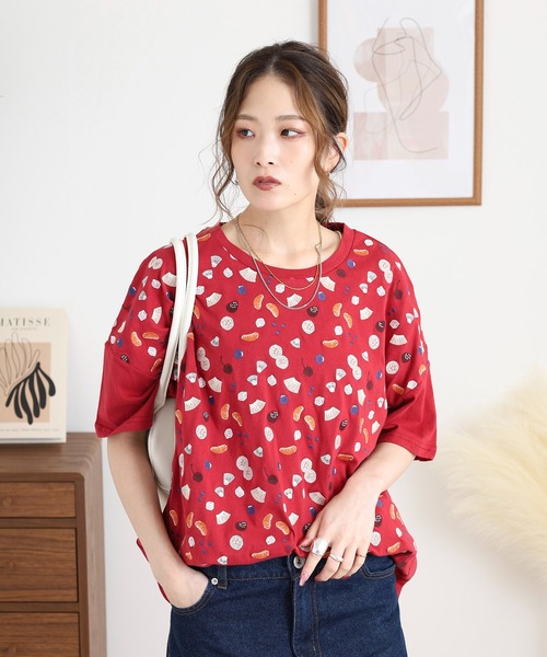 tシャツ EMAGO フルーツ刺繍T レディース Emago tシャツ EMAGO フルーツ刺繍T レディース : ZOZOTOWN