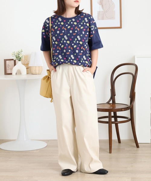 Emago tシャツ EMAGO フルーツポンチ刺繍T レディース