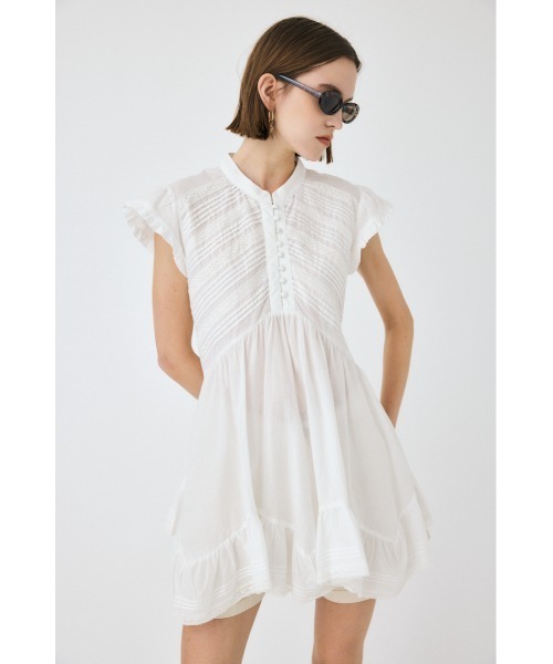 MOUSSY（マウジー） チュニック LACY FRILL チュニック : ZOZOTOWN