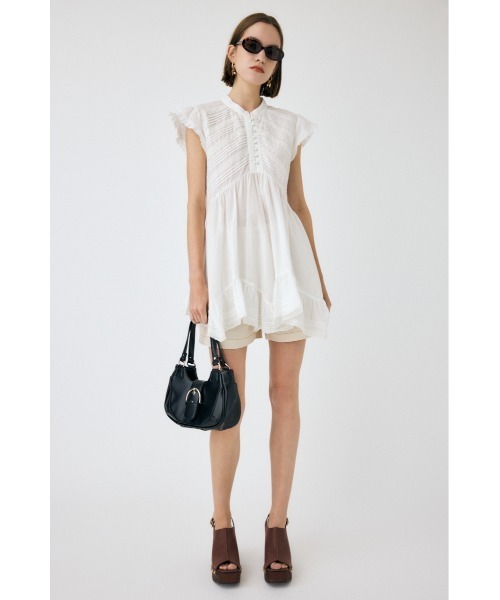 moussy マウジー　VOLUME SLEEVE B／N KNIT チュニック moussy - moussy VOLUME SLEEVE B／N KNIT チュニックの通販 by Bambi
