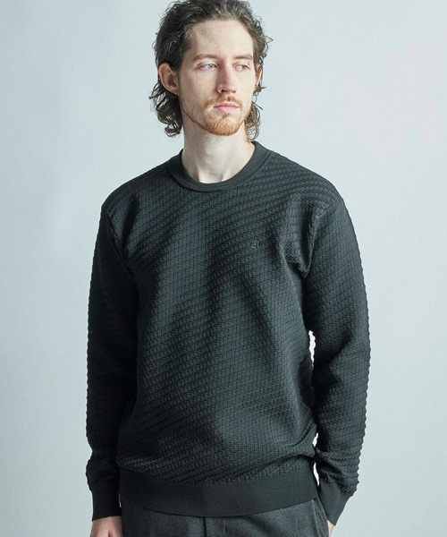 セーター ニット 「COLE HAAN/コール ハーン」別注ブリスタージャガードハイゲージニットTEE「マシンウォッシャブル」 メンズ_2