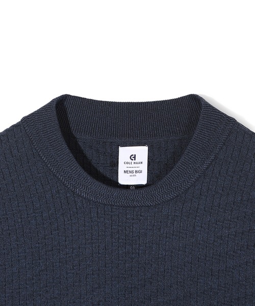 セーター ニット 「COLE HAAN/コール ハーン」別注ブリスタージャガードハイゲージニットTEE「マシンウォッシャブル」 メンズ_21