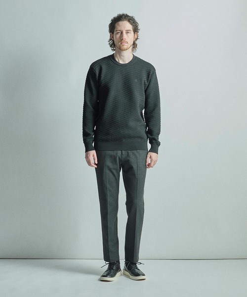 セーター ニット 「COLE HAAN/コール ハーン」別注ブリスタージャガードハイゲージニットTEE「マシンウォッシャブル」 メンズ_11