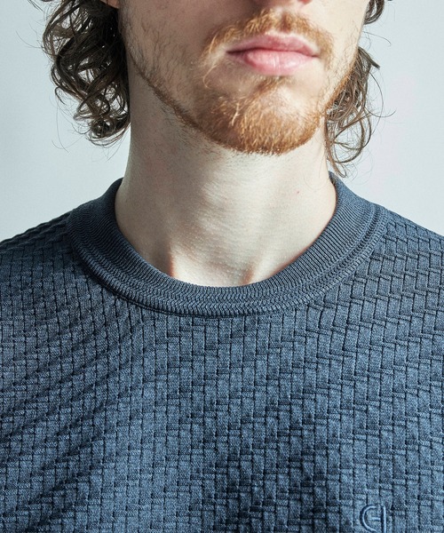 セーター ニット 「COLE HAAN/コール ハーン」別注ブリスタージャガードハイゲージニットTEE「マシンウォッシャブル」 メンズ_6