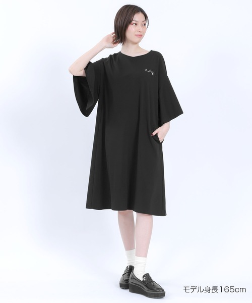 MARY QUANT　ワンピースチュニック MARY QUANT 美品 マリークワント レース襟ギャザーチュニック