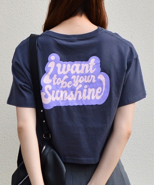 tシャツ 「spiritoso」ポップカラーショート丈Tシャツ レディース | spiritoso | 02