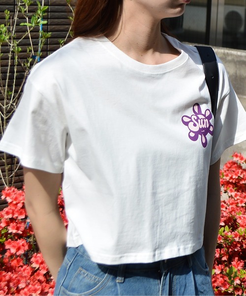 tシャツ 「spiritoso」ポップカラーショート丈Tシャツ レディース | spiritoso | 09