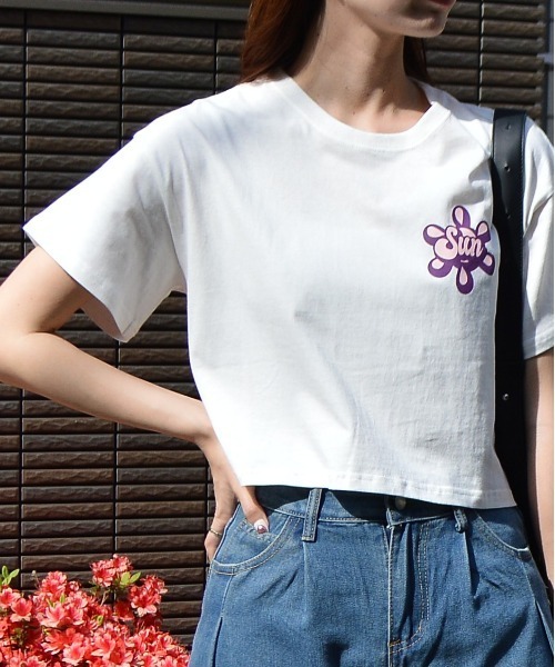 tシャツ 「spiritoso」ポップカラーショート丈Tシャツ レディース | spiritoso | 10