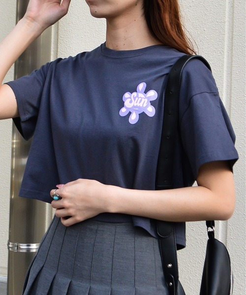 tシャツ 「spiritoso」ポップカラーショート丈Tシャツ レディース | spiritoso | 21