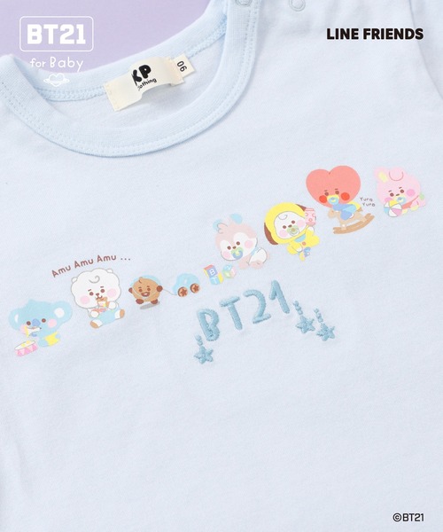 KP tシャツ 「BT21」プリント＆刺しゅう半袖Tシャツ(ベビー) キッズ