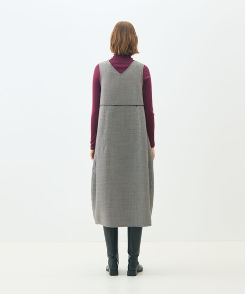 TOMORROWLAND ガンクラブトゥースリバー 4-wayコクーンワンピース TOMORROWLAND collection ワンピース ガンクラブトゥースリバー 4-way