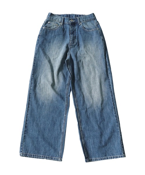 「antiqua」 デニムパンツ L ノンウォッシュ レディース