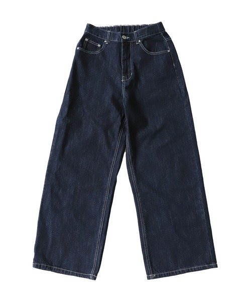 「antiqua」 デニムパンツ L ノンウォッシュ レディース