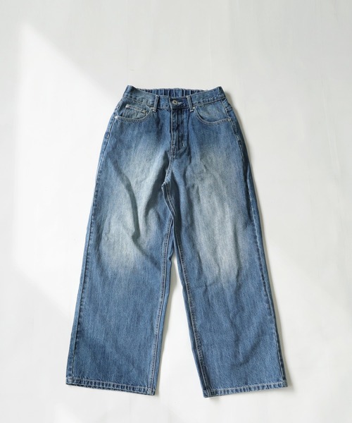 「antiqua」 デニムパンツ L ノンウォッシュ レディース