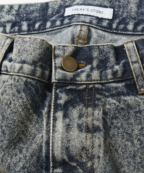 「FREAK'S STORE」 加工デニムパンツ LARGE ネイビー メンズ