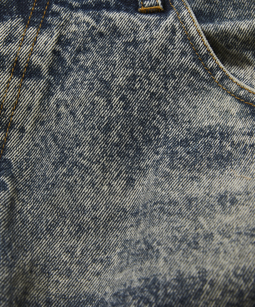 「FREAK'S STORE」 加工デニムパンツ LARGE ネイビー メンズ