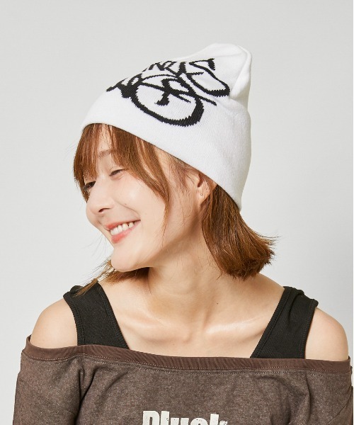 ニット帽 ニットキャップ 「ストリートロゴ×ユニセックス」ボーイ
