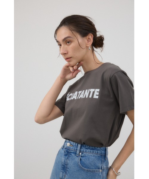 「crie conforto」 半袖Tシャツ FREE オフホワイト レディース_画像2